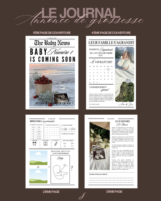 Journal annonciateur de grossesse
