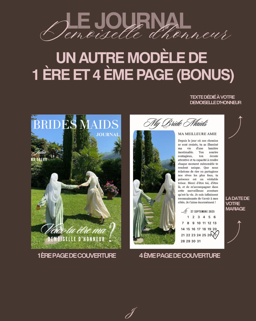 Journal à offrir à vos demoiselles d’honneur