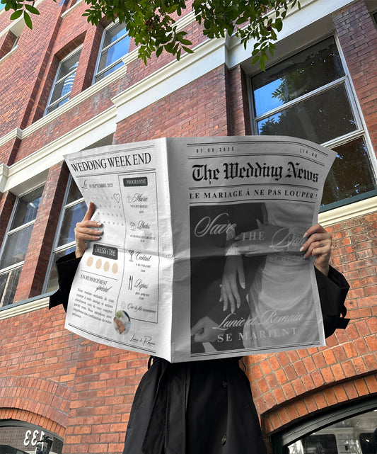 Journal faire part de mariage