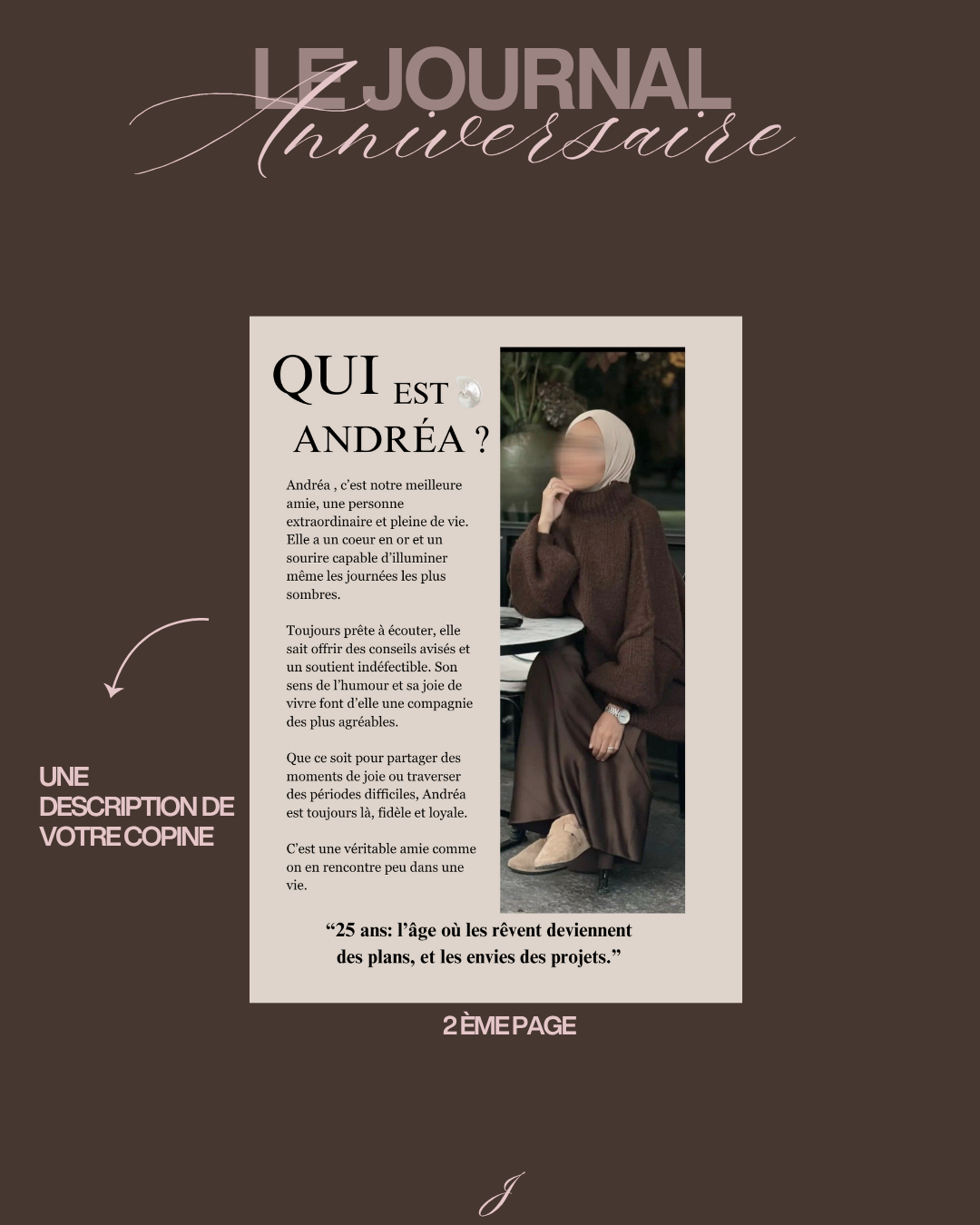 Journal d’anniversaire façon magazine