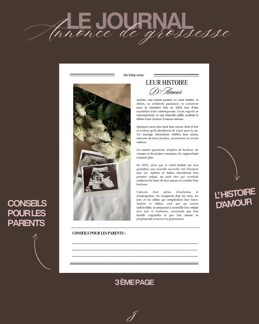 Journal annonciateur de grossesse