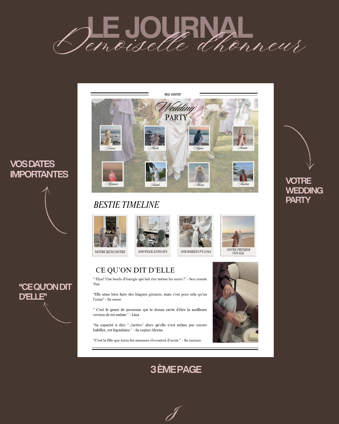 Journal à offrir à vos demoiselles d’honneur