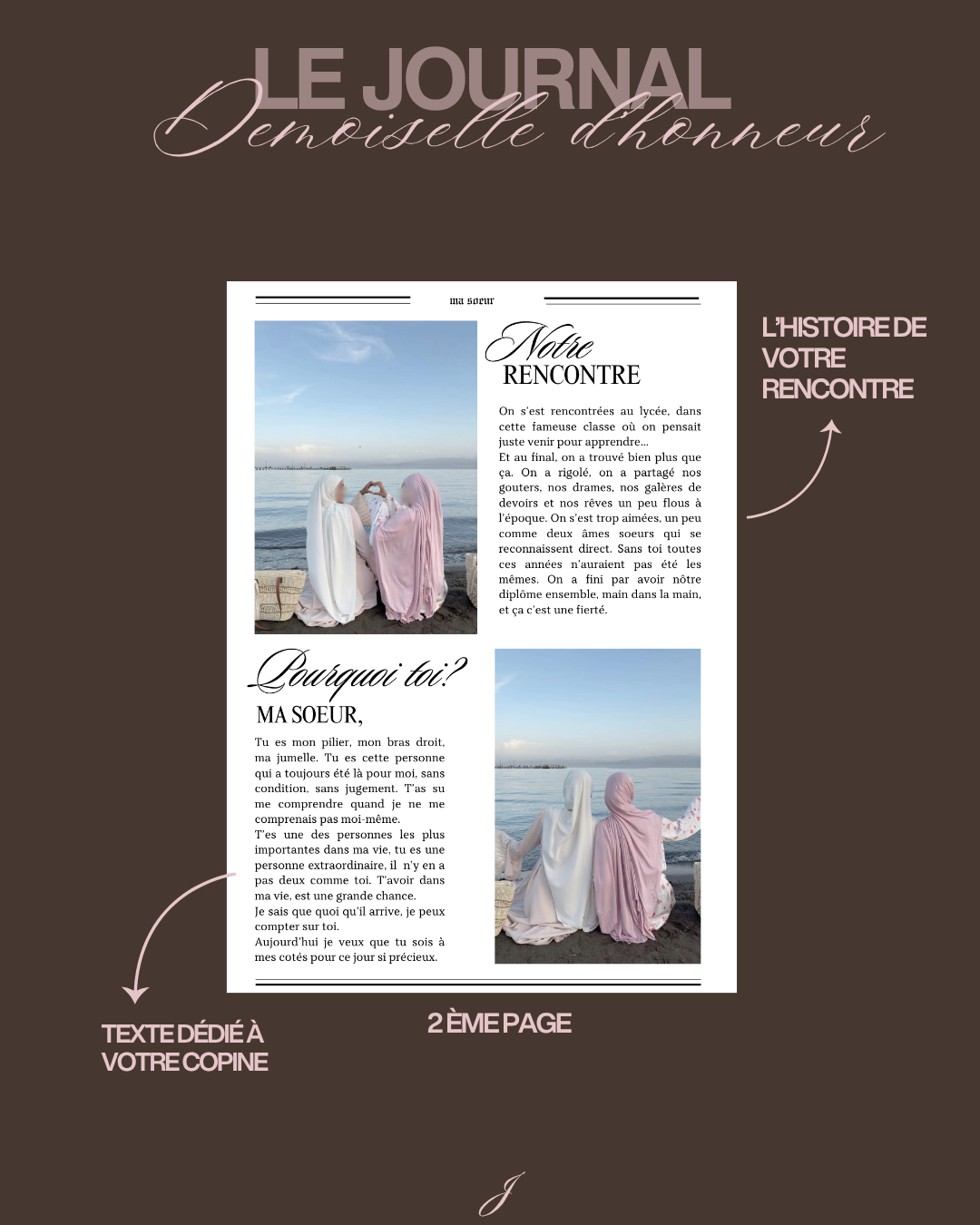 Journal à offrir à vos demoiselles d’honneur