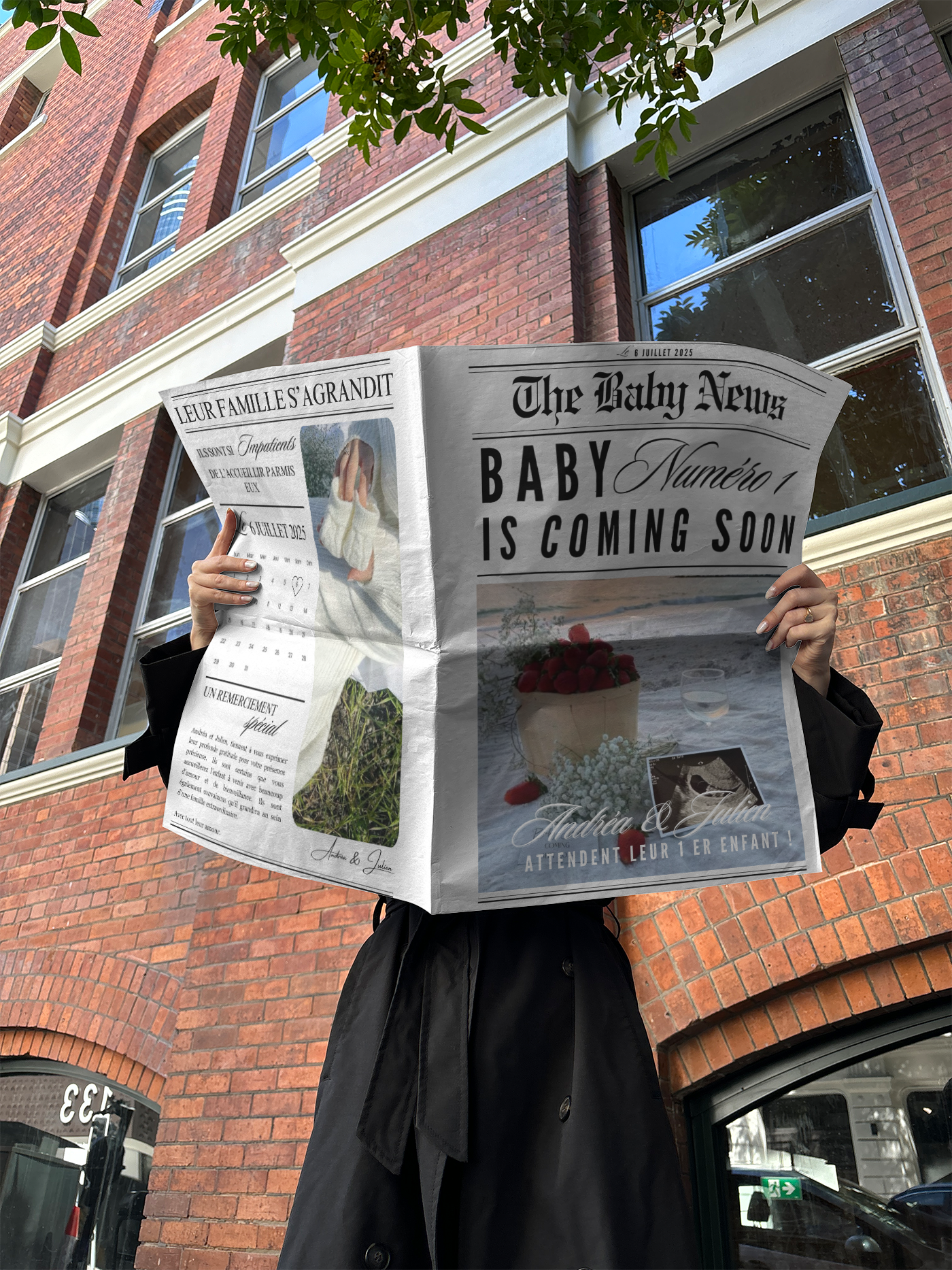 Journal annonciateur de grossesse